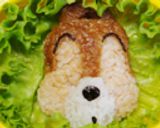 チップのおいなり風おにぎり✿キャラ弁作り方5写真