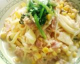 ツナとほうれん草のチーズ入ソースパスタ作り方7写真
