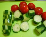 きゅうりとトマトのオリーブ☆ソルト作り方1写真