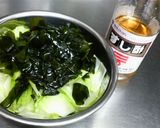 瓜(うり)とワカメのシャキシャキ酢の物作り方4写真