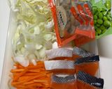 シャケと野菜のホイル焼き作り方1写真