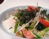 ごま油と温たまDEサラダうどん作り方5写真