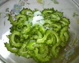 苦味を抑えたゴーヤのクリームチーズ冷奴風作り方4写真