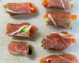 お肉で巻いて＊ブロッコリーの茎作り方2写真