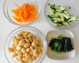 ヘルシー☆ひじきと大豆のゴマ風味サラダ作り方2写真