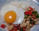 アジアン料理❤モンスーン風ガパオ炒めご飯作り方7写真