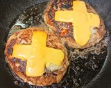 びっくりドンキー風チーズ2種のハンバーグ作り方8写真