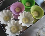 ルリちゃんのｷﾉｺ型でバナナチョコアイス作り方1写真
