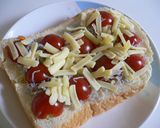 じゃことトマトのチーズトースト作り方3写真