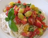そうめんでトマトの冷パスタ風作り方4写真
