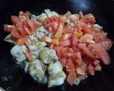 ✿チキンのトマトクリームパスタ✿作り方2写真