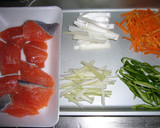 シャキシャキ野菜と鮭の南蛮漬け作り方1写真