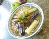 なべひとつ☆５分☆美味しい☆揚げなすー麺作り方4写真