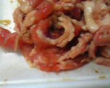 ☆豚バラ肉といんげんのザーサイ炒め☆作り方1写真