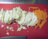 坦々野菜炒め作り方1写真