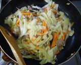 坦々野菜炒め作り方4写真