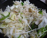 冷蔵庫整理から生まれた　塩焼きそば作り方5写真