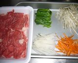 ホットプレートで石焼きビビンバ風ごはん作り方1写真