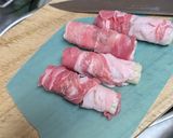 チーズ入りちくわの肉巻き照り焼き作り方2写真