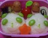 どアップ!生茶パンダ弁当♥♡作り方13写真