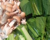 トロトロ卵をＯＮ！　小松菜の中華卵あん作り方1写真
