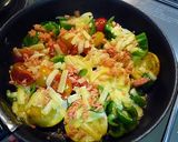 夏野菜の鮭チーズ焼き作り方3写真