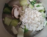 チンゲン菜とえのきの卵スープ作り方3写真