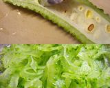 内緒でゴーヤを♪ふわふわ♥お好み焼き作り方1写真