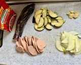 ✨ナスとソーセージのトマトパスタ作り方2写真