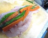 野菜を抱いた鶏胸肉の照り焼き作り方5写真