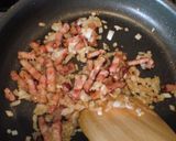 ベーコン入りトマトソースパスタ作り方3写真