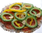 ご飯でパリパリゴーヤピザ作り方4写真