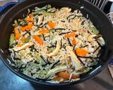小松菜としらすのストウブ炊込み玄米ご飯作り方5写真