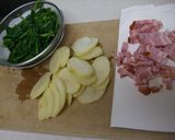 ほうれん草ポテトのあっさり煮作り方1写真