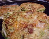内緒でゴーヤを♪ふわふわ♥お好み焼き作り方5写真