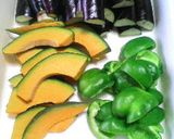 ★夏野菜の揚げ浸し★作り方1写真