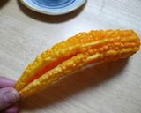 黄色のゴーヤ★完熟★作り方1写真