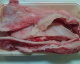 コラーゲン♪～牛すじ煮込み（味噌風味）作り方1写真