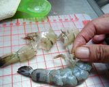 楽しいエビの簡単剥き方・・・で　卵炒め作り方6写真