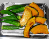 高野豆腐と夏野菜の精進煮☆揚げだし風作り方3写真