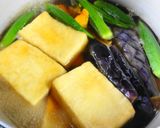 高野豆腐と夏野菜の精進煮☆揚げだし風作り方6写真