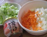 鮭・レタスチャーハン　カレー風味作り方1写真