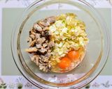 簡単ランチ！キャベツと海鮮のお好み焼き作り方5写真