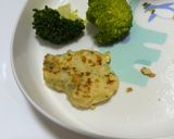 鶏はんぺん卵の青のりバーグ〜醤油風味〜作り方4写真