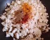 インド料理カリフラワー炒め（アルーゴビ）作り方5写真