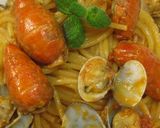 穴ジャコとアサリのトマトクリームパスタ作り方5写真