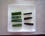 コンビニの朝漬け風　茄子と胡瓜の塩水漬け作り方1写真