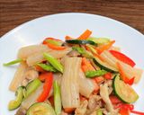 こんにゃくで腸活◎なみこんと彩り野菜炒め作り方7写真