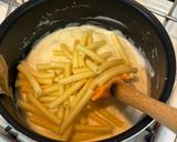 【簡単夕食】柔らか鶏胸肉のマカロニチーズ添え作り方4写真
