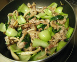 豚と青梗菜の中華炒め作り方6写真